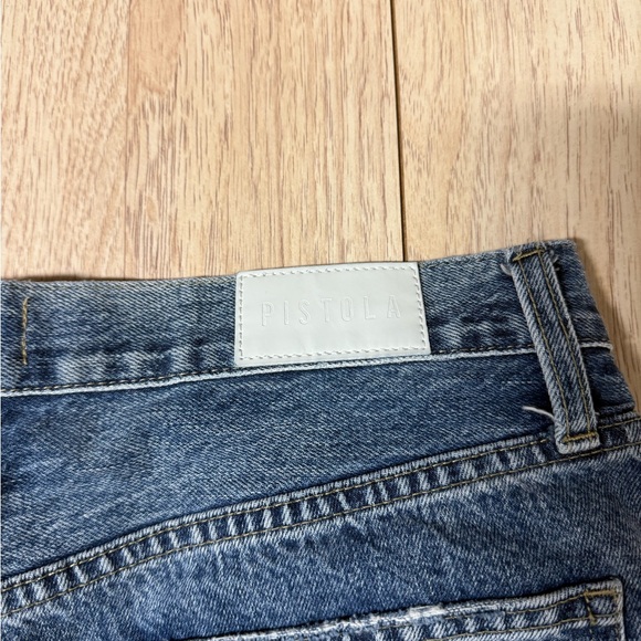 Pistola High Rise Raw Hem Denim Shorts - Picture 6 of 6